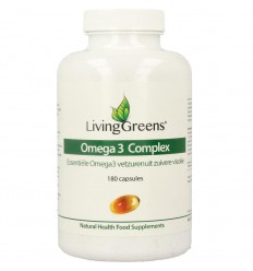 Livinggreens Omega 3 visolie complex 180 capsules |