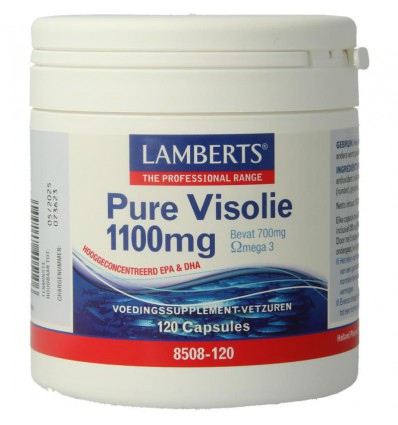 Lamberts Pure visolie 1100 mg omega 3 120 capsules
