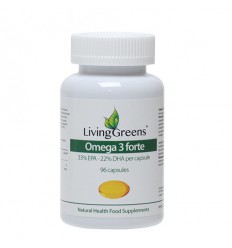Livinggreens Omega 3 visolie forte 96 capsules |