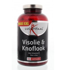 Lucovitaal Visolie knoflook 480 capsules | Superfoodstore.nl