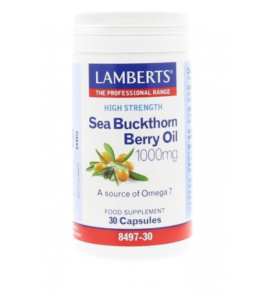 Vetzuren Lamberts Duindoorn olie 1000 mg - Sea buckthorn berry oil 30 capsules kopen