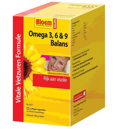 Bloem Omega 3 6 & 9 balans 96 softgels