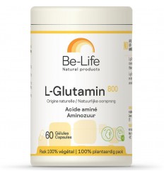 Be-Life L-Glutamin 800 60 softgels | Superfoodstore.nl