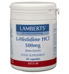 Lamberts L-Histidine 500 mg 30 capsules