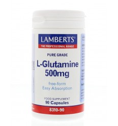 Lamberts L-Glutamine 500 mg 90 vcaps | Superfoodstore.nl