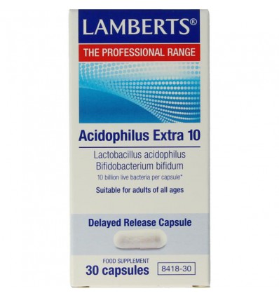 Probiotica Lamberts Acidophilus Extra 10 30 vcaps kopen