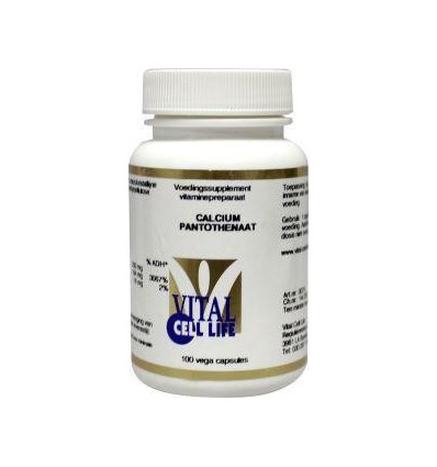 Vital Cell Life Vitamine B5 calciumpantothenaat 200 mg 100 vcaps