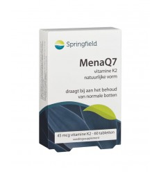Vitamine K Springfield MenaQ7 vitamine K2 45 mcg 60 tabletten