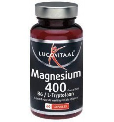 Lucovitaal Magnesium 400 met B6 en L-tryptofaan 60 capsules |
