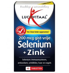 Lucovitaal Selenium zink 45 tabletten | Superfoodstore.nl
