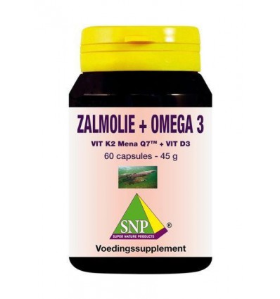 SNP Zalmolie & vit. K2 mena Q7 & vit. D3 & vit. E 60 capsules