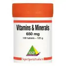 SNP Vitamins minerals complex 180 tabletten