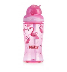 Nuby Flip it beker 360 ml roze 3 jaar+