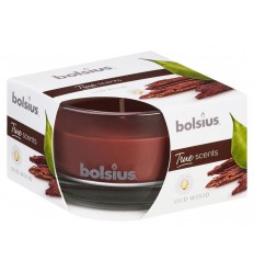 Bolsius Geurglas 80/50 true scents oud wood | Superfoodstore.nl