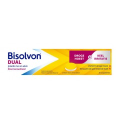 Bisolvon Dual droge hoest/keelirritatie 18 tabletten