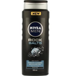 Nivea Men douchegel rock salts 500 ml | Superfoodstore.nl