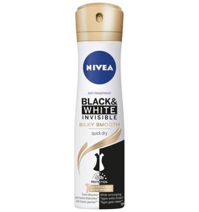Nivea Deodorant black & white silky smooth spray 150 ml