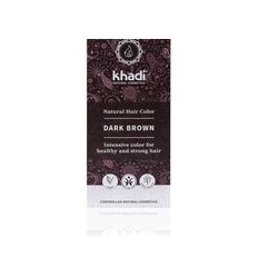 Khadi Haarkleur dark brown 100 gram | Superfoodstore.nl