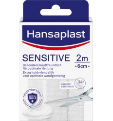 Hansaplast Sensitive 2 m x 6 cm | Superfoodstore.nl