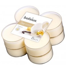 Bolsius True Scents maxilicht vanilla 8 stuks