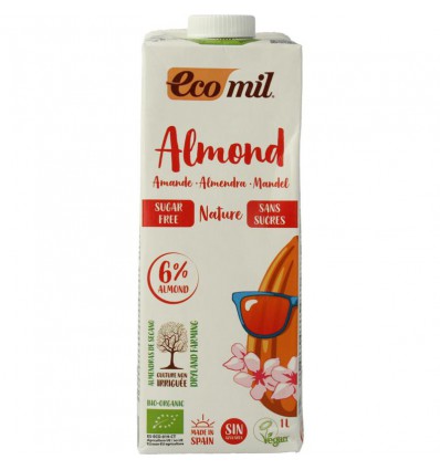 Amandeldrank Ecomil naturel suikervrij 1 liter kopen