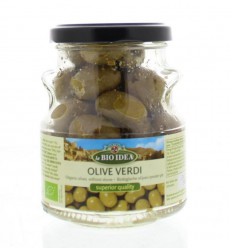 Bioidea Olijf groen ontpit 165 gram | Superfoodstore.nl
