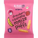 Ella's Kitchen Maize puffs aardbei/banaan 6+ maanden 20 gram