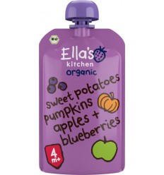 Ella's Kitchen Sweet potato pumpkin apple blueberrry 4+ mnd 120 gram
