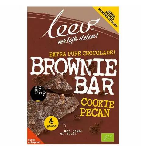 superfoodstore.nl | Leev Cookiebar brownie, pecan & granen biologisch 140 gram
