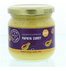 Your Organic Nature Sandwichspread papaya-curry biologisch 180 gram