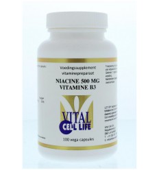 Vitamine B Vital Cell Life Vitamine B3 niacine 500 mg 100 vcaps