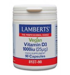 Lamberts Vitamine D3 1000IE 25 mcg vegan 90 capsules |