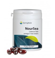 Springfield NourSea calanusolie omega 3 wax esters 180 softgels