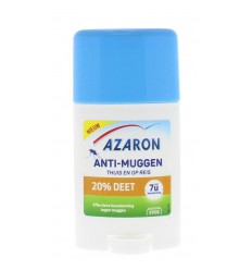 Azaron Anti muggen 20% deet stick 50 ml | Superfoodstore.nl