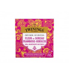 Thee Twinings Ayurveda vlierbloesem framboos hibiscus 20 zakjes