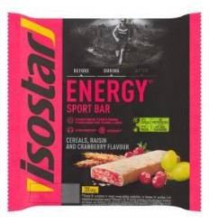 Isostar Energy sport bar cereals raisin cranberry 3 x 40g 120 gram