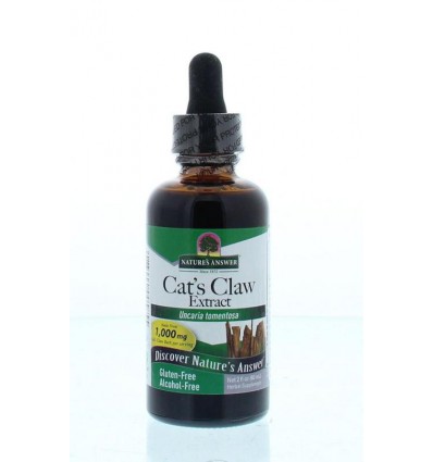 Cat's Claw Natures Answer Cats claw kattenklauw extract alcoholvrij 60 ml kopen