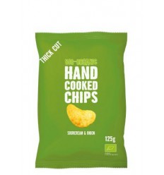 Trafo Chips handcooked sour cream & onion biologisch 125 gram