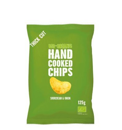 Trafo Chips handcooked sour cream & onion 125 gram