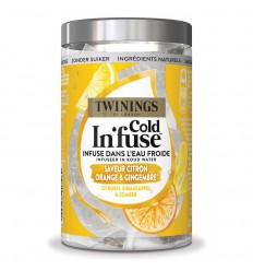 Thee Twinings Cold infuse citroen sinaasappel gember 10 stuks