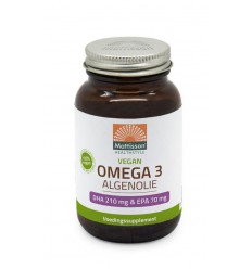 Vetzuren Mattisson Vegan omega-3 algenolie DHA 210 mg EPA 70 mg