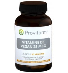 Proviform Vitamine D3 vegan 25 mcg 90 vcaps | Superfoodstore.nl