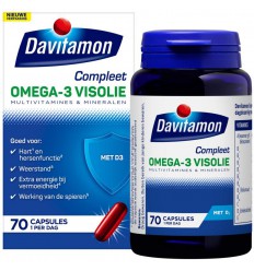 Davitamon Compleet omega 3 vis 70 capsules