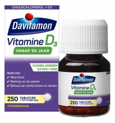 Davitamon Vitamine D 50+ 250 tabletten | Superfoodstore.nl