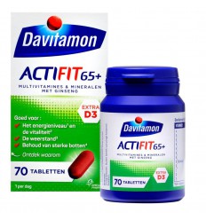 Davitamon Actifit 65+ 70 tabletten | Superfoodstore.nl