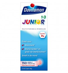 Davitamon Junior 1+ smelttablet 150 tabletten |