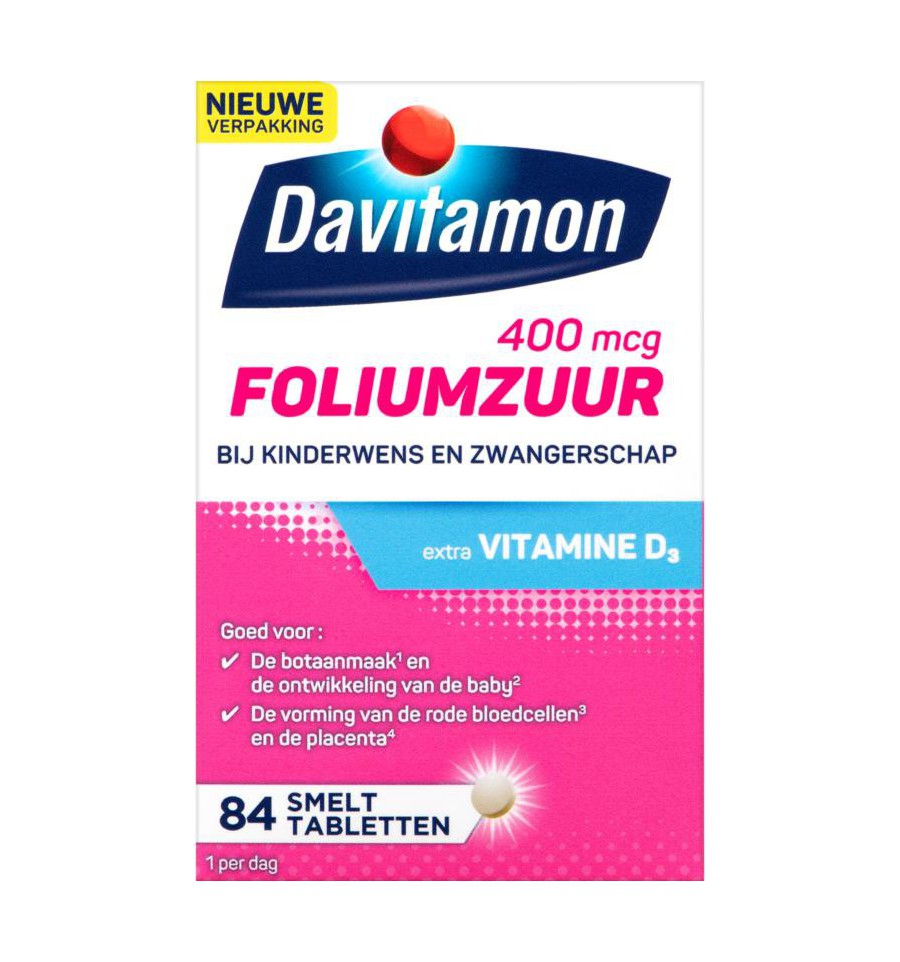 Davitamon Foliumzuur met Vitamine D3