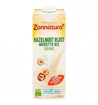Rijstmelk Zonnatura Rijst hazelnoot drink biologisch 1 liter kopen