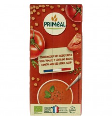 Primeal Soep tomaat rode linzen 330 ml