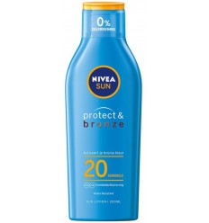 Nivea Sun protect & bronze zonnemelk SPF20 200 ml |